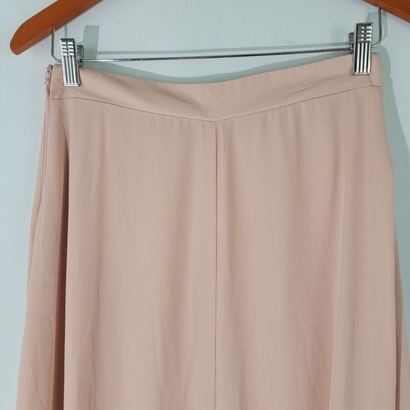 Show Me Your MUMU Princess Ariel Maxi Skirt Sz L Baby Pink Lined Side Zip Boho - Picture 6 of 11